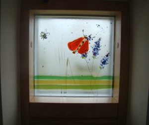 installed bee and butterfly